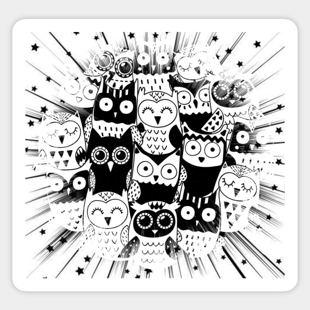 owls Sticker by MGphotoart